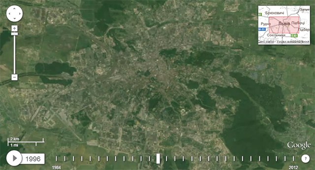 Львів протягом 1984-2012 років