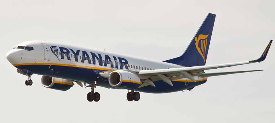 Ryanair у Львові здійснюватиме 7 авіорейсів від жовтня 2017 року