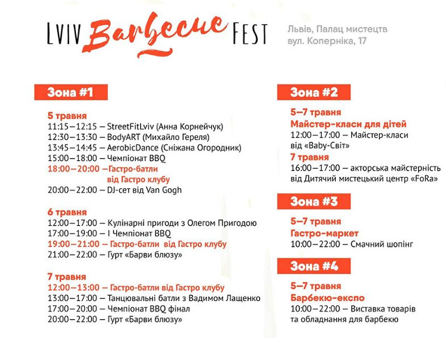 Фестиваль барбекю Lviv Barbecue Fest